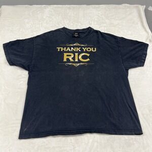 WWE T-Shirt Mens 3XL Black Thank You Ric Flair Wrestling Graphic Tee